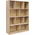 Βιβλιοθήκη Evergin Pakoworld mdf σε oak Απόχρωση 100x30x135εκ