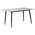 Τραπεζαρία Aurora i-Gustas Pakoworld σετ 5τεμ Sintered Stone-Μαύρο-Λευκό 120x60x75εκ
