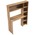 Γραφείο με Βιβλιοθήκη Janson Pakoworld σε oak Απόχρωση 113.2x40x141.8εκ