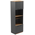 Ντουλάπα Κουζίνας Rowan Pakoworld σε oak-Ανθρακί Απόχρωση 60x42x182εκ