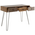 Κονσόλα Boho Pakoworld Καρυδί με Μεταλλικά Πόδια 100x50,5x74,5εκ
