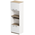 Ντουλάπα Κουζίνας Rowan Pakoworld σε Λευκή-Sonoma Απόχρωση 60x42x182εκ