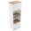 Ντουλάπα Κουζίνας Rowan Pakoworld σε Λευκή-Sonoma Απόχρωση 60x42x182εκ