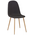 Τραπεζαρία Manka i-Bella Pakoworld σετ 3τεμ σε Sonoma Truffle Απόχρωση 80x80x77εκ