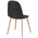 Τραπεζαρία Manka i-Bella Pakoworld σετ 3τεμ σε Sonoma Truffle Απόχρωση 80x80x77εκ