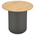 Βοηθητικό Τραπέζι Dovel Pakoworld mdf σε Sonoma -Μαύρη Απόχρωση Φ50x45εκ