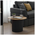 Τραπέζι Σαλονιού Dovel Pakoworld mdf σε Sonoma-Μαυρη Απόχρωση Φ70x40εκ