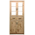 Βιτρίνα-Ντουλάπα Nisso Pakoworld σε oak Απόχρωση 80x40x183.5εκ