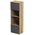 Ντουλάπα Κουζίνας Rowan Pakoworld σε oak-Ανθρακί Απόχρωση 60x42x182εκ
