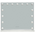 Καθρέπτης led Hollywood Inart Μέταλλο Λευκό 60x12x52.3εκ