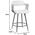 Σκαμπό Μπαρ Cameo Pakoworld Μέταλλο Μπρονζέ-White-Wash Ξύλο-Μπέζ Ύφασμα 53x50x93εκ