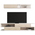 Σύνθετο Σαλονιού Brick Pakoworld σε oak-Κρεμ Απόχρωση 240x40x50.4εκ