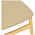 Καρέκλα Cardith Pakoworld Rubberwood-Plywood σε Φυσική Απόχρωση-pu Μπεζ 48x51x78εκ