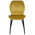 Καρέκλα Jelour Pakoworld Βελούδο σε Κίτρινη Απόχρωση 46.5x60x84εκ