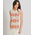Ble Φορεμα Μακρυ Αμανικο σε Εκρου Χρωμα με Κεντημα και Χαντρες one Size (100% Cotton)