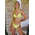Double Strapped Trianggle Bikini Swimwear - Yellow Κίτρινο