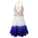 Ble Φορεμα Amaniko Λευκο Μπλε one Size (100% Cotton)