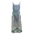 Ble Midi Φορεμα Τιραντα Γαλαζιο/λευκο one Size (100% Crepe)