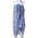 Ble Φουλαρι/παρεο Λευκο με Μπλε Σχεδια 180χ100 (100%cotton)