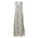 Ble Φορεμα Μακρυ Αμανικο Γκρι Ανοιχτο με Χρυσο Κεντημα Ψαροκοκκαλο m/l (60%cotton,40%linen)