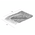 Click Ριχταρι με Κροσσια Βαμβακερο Ασπρομαυρο 180x260