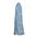 Ble Φορεμα Αμανικο σε Μπλε/γκρι Χρωμα με Χρυσες Λεπτομερειες one Size (100% Crepe) .
