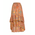 Ble Φουστα Μακρια σε Πορτοκαλι/γκρι Χρωμα με Χρυσες Λεπτομερειες s/m (100% Crepe)