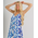Ble Ολοσωμη Φορμα Μακρια Αμανικη σε Ασπρο/μπλε Χρωμα one Size  (100% Crepe)