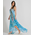 Ble Φορεμα Αμανικο Τυρκουαζ με Σχεδια one Size (100%viscose Modal)