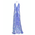 Ble Φορεμα Αμανικο Λευκο/μπλε με Σχεδια one Size (100%viscose Satin)