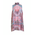 Ble Φορεμα Αμανικο Λευκο/ροζ με Σχεδια one Size (100% Linen)