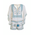 Ble Ολοσωμη Φορμα Κοντη σε Λευκο Χρωμα με Κεντηματα one Size (100% Rayon)