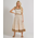 Ble Φορεμα Αμανικο σε Μπεζ Χρωμα me Δαντελα one Size  (100% Cotton) .