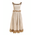 Ble Φορεμα Αμανικο σε Μπεζ Χρωμα me Δαντελα one Size  (100% Cotton) .