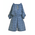 Ble Ολοσωμη Φορμα Κοντη Ασπρο/μπλε one Size (100% Cotton)