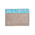 Ble Τσαντακι/φακελος Ψαθινο σε Γαλαζιο Χρωμα με Γεωμετρικα Σχεδια 24χ1χ17