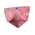 Ble Τσαντακι/φακελος Ψαθινο σε Ροζ/γκρι Χρωμα με Χρυσες Λεπτομερειεσ24χ1χ17