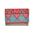 Ble Τσαντακι/φακελος Ψαθινο σε Κοκκινο/ροζ Χρωμα με Χρυσα Σχεδια 24χ1χ17