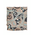 Ble Φουλαρι σε Μαυρο/μπεζ/χακι Χρωμα με Χρυσες Λεπτομερειες 180x60 (100% Crepe)