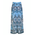 Ble Παντελονα Λευκο Μπλε με Σχεδια one Size ( 100%linen)