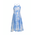 Ble Φορεμα Amaniko σε Μπλε/λευκο Χρωμα tie dye one Size (100% Cotton)