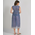 Ble Φορεμα Μακρυ Αμανικο Ασπρο/μπλε one Size (100% Cotton).