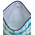 Ble Τσαντακι Υφασματινο Μπλε/λευκο/τυρκουαζ με Σχεδια (50%cotton 50% Polyester)