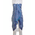 Ble Φουλαρι/παρεο Μπλε με Σχεδια και Κροσσια 100χ180 (100% Cotton)