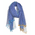 Ble Φουλαρι/παρεο Μπλε με Μαργαριτες και Κροσσια 100χ180 (100% Cotton)