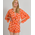 Ble Ολοσωμη Φόρμα Κοντη σε Πορτοκαλι/ροζ Χρωμα one Size (100% Crepe)
