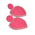 Ble s/2 Σκουλαρικια σε ροζ Χρωμα ''καρδιεσ'' με Χαντρες
