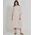 Ble Φορεμα με Κοντο Μανικι σε Μπεζ Χρωμα one Size (100% Linen)