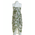 Ble Φουλαρι/παρεο Χακι με Λευκα Φυλλα 180χ100 (100%cotton)