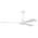 Ανεμιστηρας Οροφης Αδιαβροχος Ip44  Λευκος, 3 Φτερωτες, με Κοντρολ Φ132 dc 33w